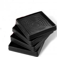 Schwarzer Universal-Wagenheber aus EPDM-Gummi, Wagenheber-Pad-Adapter, Quetschschweißung, seitlicher Rahmen, Schienenschutz, Puck/Pad
        